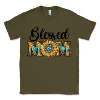 Army Green blessed mom Classic Tee - RanaPortraitStore