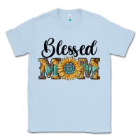 Dusty Blue blessed mom Classic Tee - RanaPortraitStore