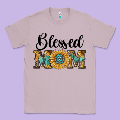 Blessed Mom Classic Tee Designed By Ranaportraitstore