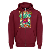 Burgundy keep calm dream on Zipper Hoodie - CowhideDigitalArt