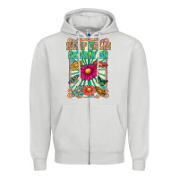 Dove Grey keep calm dream on Zipper Hoodie - CowhideDigitalArt