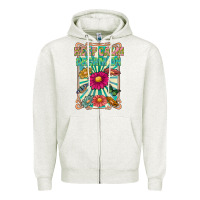 Oatmeal Heather keep calm dream on Zipper Hoodie - CowhideDigitalArt