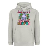 Moon Dust just a girl who loves hippos Heavyweight Hoodie - Artiststas