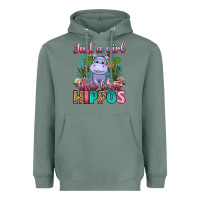 Sage just a girl who loves hippos Heavyweight Hoodie - Artiststas