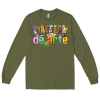 Army Green maestra de arte Long Sleeve Tee - texasbilliewilder