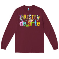Burgundy maestra de arte Long Sleeve Tee - texasbilliewilder