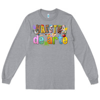 Heather Grey maestra de arte Long Sleeve Tee - texasbilliewilder