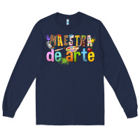 Navy maestra de arte Long Sleeve Tee - texasbilliewilder