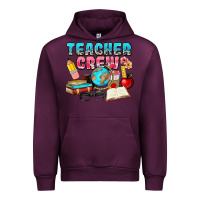 Mauve Wine teacher crew Urban Hoodie - NancyCooperArtShop