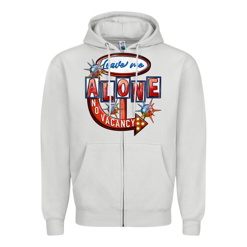 Leave Me Alone Anti Valentines Day Zipper Hoodie by FaDigitalArtStudio | Teevron