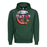Sports Green leave me alone anti valentines day Zipper Hoodie - FaDigitalArtStudio
