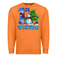 Carrot first winter with snowman Premium Sweatshirt - AdoDesignShop