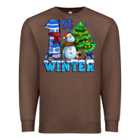 Chestnut first winter with snowman Premium Sweatshirt - AdoDesignShop