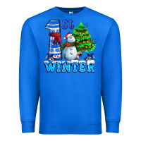True Royal first winter with snowman Premium Sweatshirt - AdoDesignShop