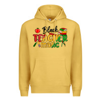 Antique Gold black teacher magic juneteenth Premium Hoodie - MaliasSmallBusiness