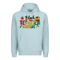 Blue Mist black teacher magic juneteenth Premium Hoodie - MaliasSmallBusiness