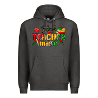 Charcoal Heather black teacher magic juneteenth Premium Hoodie - MaliasSmallBusiness
