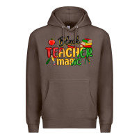 Coffee black teacher magic juneteenth Premium Hoodie - MaliasSmallBusiness