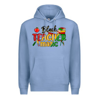 Colony Blue black teacher magic juneteenth Premium Hoodie - MaliasSmallBusiness