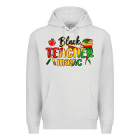 Dove Grey black teacher magic juneteenth Premium Hoodie - MaliasSmallBusiness