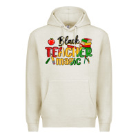 Oatmeal Heather black teacher magic juneteenth Premium Hoodie - MaliasSmallBusiness