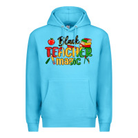 Ocean Blue black teacher magic juneteenth Premium Hoodie - MaliasSmallBusiness
