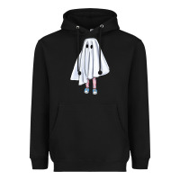Black cute ghost Heavyweight Hoodie - BundleAndBundleShop
