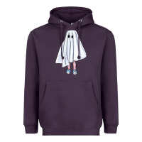 Plum cute ghost Heavyweight Hoodie - BundleAndBundleShop