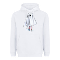 White cute ghost Heavyweight Hoodie - BundleAndBundleShop