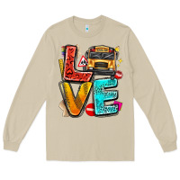 Mushroom love school bus Long Sleeve Tee - texasbilliewilder