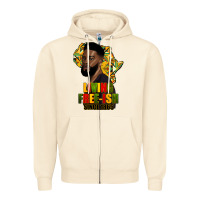 Juneteenth Living Freeish Since 1865 Zipper Hoodie | Teevron