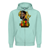 Seafoam juneteenth living freeish since 1865 Zipper Hoodie - HRA Design Shop