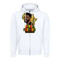 White juneteenth living freeish since 1865 Zipper Hoodie - HRA Design Shop