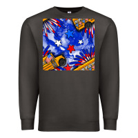 4th Of July School Bus Seamless Pattern Premium Sweatshirt | Teevron
