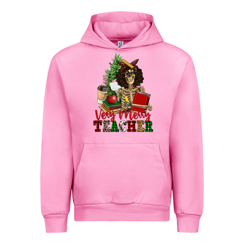 Very Merry Teacher Skeleton Urban Hoodie by NancyCooperArtShop | Teevron