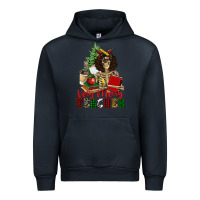 Navy very merry teacher skeleton Urban Hoodie - NancyCooperArtShop