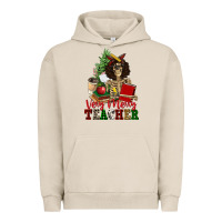 Pigment French Oak very merry teacher skeleton Urban Hoodie - NancyCooperArtShop
