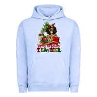 Pigment Grape Ice very merry teacher skeleton Urban Hoodie - NancyCooperArtShop