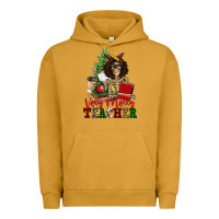 Pigment Peanut Butter very merry teacher skeleton Urban Hoodie - NancyCooperArtShop