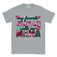 Heather Grey my favorite valentine calls me mama Classic Tee - Zillion Design Studio