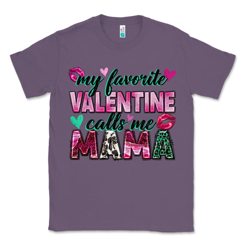 My Favorite Valentine Calls Me Mama Classic Tee by Zillion Design Studio | Teevron