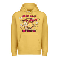 Antique Gold great days start with iced coffee and gratitude Premium Hoodie - MaliasSmallBusiness