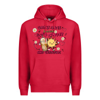 Cardinal great days start with iced coffee and gratitude Premium Hoodie - MaliasSmallBusiness