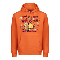 Carrot great days start with iced coffee and gratitude Premium Hoodie - MaliasSmallBusiness