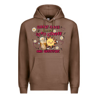 Chestnut great days start with iced coffee and gratitude Premium Hoodie - MaliasSmallBusiness