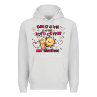 Dove Grey great days start with iced coffee and gratitude Premium Hoodie - MaliasSmallBusiness