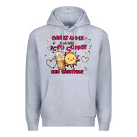 Heather Grey great days start with iced coffee and gratitude Premium Hoodie - MaliasSmallBusiness