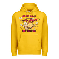 Lemon great days start with iced coffee and gratitude Premium Hoodie - MaliasSmallBusiness