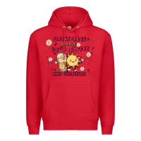 Red great days start with iced coffee and gratitude Premium Hoodie - MaliasSmallBusiness