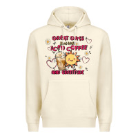 Sandshell great days start with iced coffee and gratitude Premium Hoodie - MaliasSmallBusiness